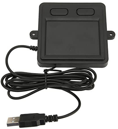 HWGING Souris pour ordinateur portable Touchpad USB Filaire Touchpad USB Filaire Multifonctionnel Haute sensibilité Design 2 Boutons Noir Trackpad Portable pour ordinateur portable Bureau à domicile
