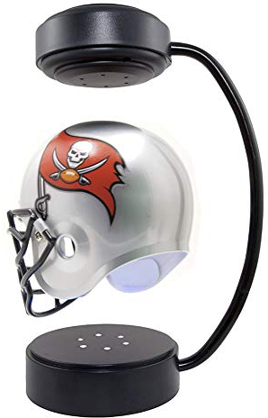 MCBEAN Levitierender Fußballhelm - Sammlungsbarer schwebender Helm mit elektromagnetischer Ständer für Weihnachts -Rugby -Sportfans Alumni Freunde