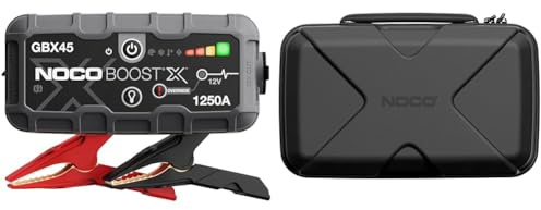 NOCO Boost X GBX45 1250A 12V UltraSafe Portable Lithium Car Jump Starter & GBC102 Boost X EVA Protection Case for GBX55 UltraSafe Lithium Jump Starters