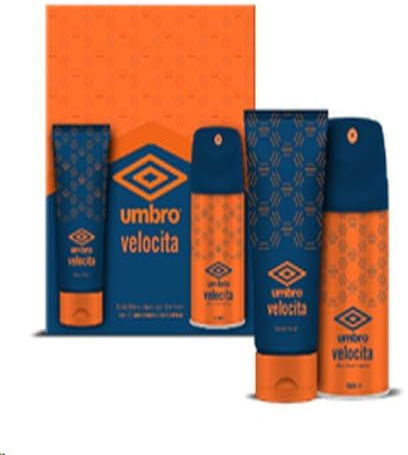 Umbro Velocita Body Spray 150ml And Body Wash 150ml
