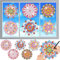 LOTOLO 6 Stück Diamant-Malset für Suncatchers Mandala Art Clings für Glasfenster, Mosaikmalerei nach Zahlen, statische Fensterfolie Clings 3D Aufkleber (005)