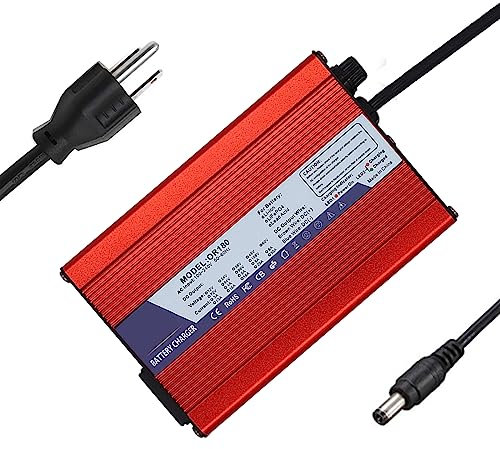 SHANRROW Lithium Battery Charger Golf Cart Battery Charger 6-10 Hours Full Charged Smart Charger with Trickle Charger for Car,Truck,Motorcycle,Lawn Mower,Lead Acid Batteries,Plug B,84V (20S)