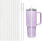 qingmeng 10 Stück Strohhalm für Stanley Cup, 25cm Zubehör für Stanley Cup Transparent Hartplastik Accessories für Stanley CupWiederverwendbare Strohhalme for Stanley cup Travel Tumbler