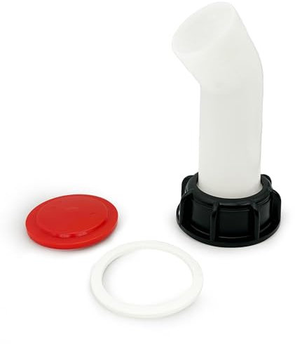 LEPEVNEY Tubo di scarico di prolunga da 2 pollici (60 mm) filettatura grossa 1000L IBC serbatoio acqua ugello tappo valvola IBC Ton barili tubo di estensione IBC Tote Parts