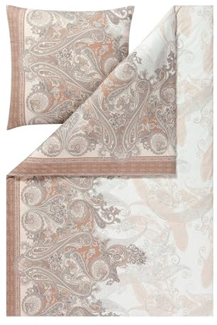 ESTELLA Mako Interlock Jersey Bettwäsche Karina Natur 1 Bettbezug 135 x 200 cm + 1 Kissenbezug 80 x 80 cm