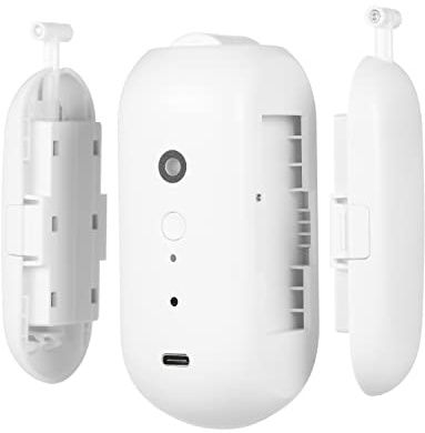 Smart Home Vorhangroboter Automatischer Gardinenöffner mit Sprachsteuerung und Temperatur-Licht-Sensor U-Schienen-Typ 1 Stück