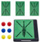 TUKIALAI Golf Mats Replaceable Golf Hitting Mat with Antislip Rubber Base and Ball Tray, Golf Training Swing Path Detection Practice Mat, Portable Golf Practice Mat for Indoor and Outdoor
