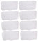 ULDIGI Microfiber Steam Mop Pads 8pcs Set for S3111 White Cleaning Covers Steam Cleaner Sheets