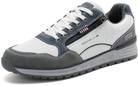 ARRIGO BELLO Sneakers Uomo Trekking Palestra Comode Viaggio Scarpe Casual Ginnastica Passeggio Correre Camminata Taglia 41-46(B Grigio,Taglia 43)