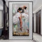 Ölgemälde „Ballerina“ im Vintage-Stil, Balletttänzerin, Kunst, Leinwand, Poster, Drucke, Mode, Frau, Wandkunst für Wohnzimmer, Mädchenzimmer, Dekoration, 50 x 100 cm, rahmenlos