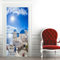 Türtapete Selbstklebend 80x200 cm Häuser Türaufkleber 3D Blick Auf den Ozean Türposter Türfolie Poster Tapete PVC Wasserfest für Schlafzimmer Wohnzimmer Tür A-408
