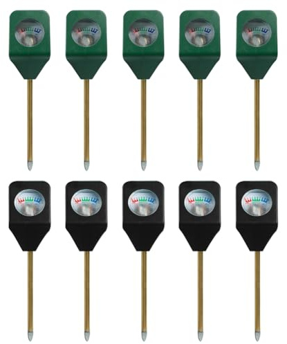 YEHEI 10 Pièces Mini Testeur D'Hygromètre Portable Humidité Du Sol Humidimètre Mètre Plantes en Pot D'Intérieur Analyseur de Sol de Plantation