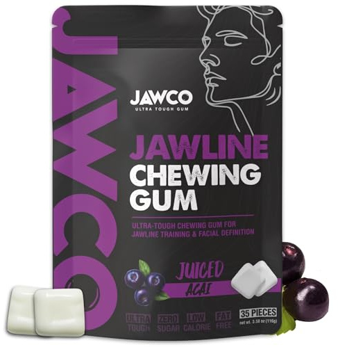 JAWCO Gomme à mâcher ultra-résistante | Obtenez une mâchoire plus forte et plus carrée | Gomme dure d'entraînement de la mâchoire | Ciseler, sculpter, tonifier votre mâchoire | Dureté 15X | Gomme de