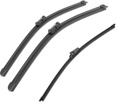 Escobilla limpiaparabrisas Para Seat Ibiza Coupé 6J Hatchback 2014 2015 2016 2017 24 + 16 + 13 Escobillas Limpiaparabrisas Delanteras y Traseras Accesorios Coche Limpiaparabrisas