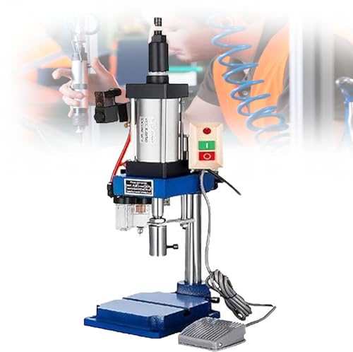 GBHJJ Pneumatische Stanzmaschine Tisch-Stanzmaschine - 200 Kg Vertikale Lochstanzmaschine mit FußPedal Zum Biegen, Zylinderhub-Pneumatikpresse, 0,4–0,7 Mpa Druck
