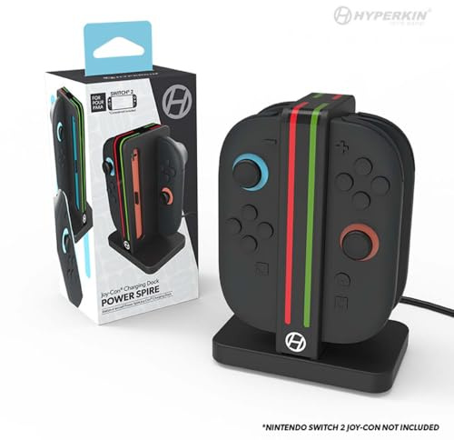 Hyperkin Power Spire Joy-Con Charging Dock for Nintendo Switch 2 - schwarz