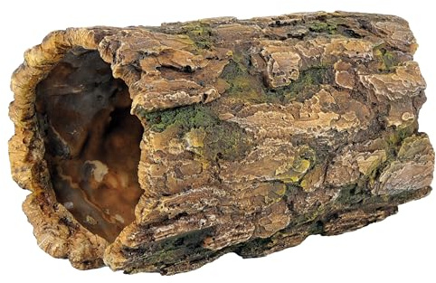 CLASSIC Hideaway Resting Log Aquarium Ornament – 255 x 135 x 135 mm | Natural Driftwood-Style Resin Decoration for Freshwater Fish Tanks