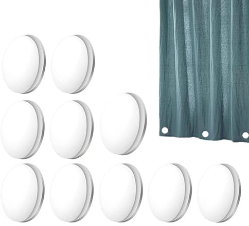 Poids pour Charges – Poids de Rideaux, Clips en Silicone | Poids de Rideau Polyvalent pour Salle de Bain, extérieur et bannière, Solution de Fixation Robuste pour Rideaux et décorations