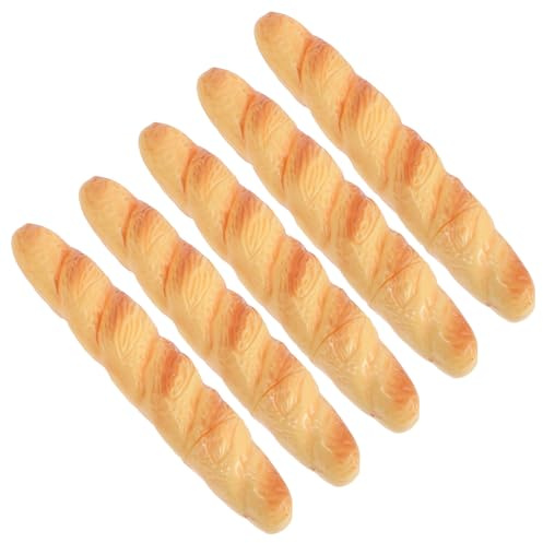INOOMP Stylo à Bille en Plastique Léger de Baguette Réaliste 5pcs Décoration Créative pour Bureau et Salle de Classe