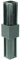 Alberts 426439 XD-Rohrverbinder | gerade | Kunststoff, schwarz | 30 x 30 x 2,0 mm