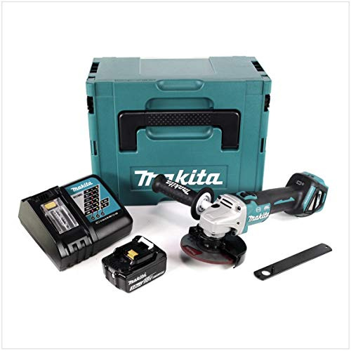 Makita DGA 513 RF1J Akku Winkelschleifer 18V 125mm Brushless + 1x Akku 3,0Ah + Ladegerät + Makpac