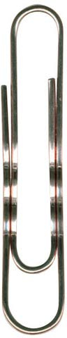 DURABLE Aktenklammer, rund, gewellt, Metall, verkupfert, Länge: 77 mm (100 Stück), Sie erhalten 1 Packung á 100 Stück