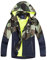 LAUSONS Manteaux Imperméables Enfant Camouflage Blouson Randonnée Garçon Coupe Vent Doublé Polaire avec Capuche Vert Militaire 10-11 ans / 150cm