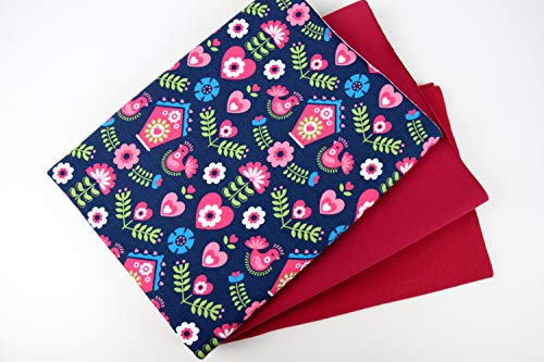 Mrs. Flowers Nr. 004 Gr. M Stoffpaket French Terry = 0,75m French Terry + 0,75m Kombi-French-Terry + 0,5m Bündchen = 12,48€/m (Gr. M)