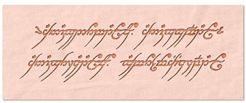 Stencil Stop Schablone One Ring to Rule Them All, wiederverwendbar für DIY-Projekte, Malen, Zeichnen, Basteln, 14 mm Mylar-Kunststoff (22,9 x 6,7 cm)