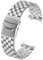 Kai Tian 20mm Edelstahl Uhrenarmband für Frauen Männer Gebürstet Metall Armband Gebogene Enden Ersatzarmband Austausch Uhrenarmbänder Silber