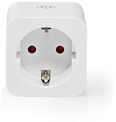 NEDIS enchufe inteligente SmartLife wi fi - Controla los electrodomésticos a distancia - Compatible con Amazon Alexa, Siri o Google Home - Para uso en interiores