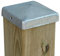 Verzinkte Pfostenkappe Pfostenabdeckungen Pfostenschutz als Abdeckkappe Zaunkappe für Holzpfosten 70 bis 120 mm Holzbalken, Pfosten für Holz-Zaun Holz-Schaukel (100 x 100 mm verzinkt)