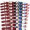 FLOFIA 336pz Unghie Finte Tinta Unita Corte Colorate Ballerina, Artificiali in Espositore Display Nail Tips Decorazione Art Fai da Te (14 Set)
