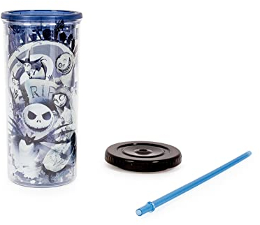 Disney The Nightmare Before Christmas Carnival Cup w/ Lid and Straw | 20 Ounces