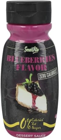 Servi vita Salsa Mirtilli. Zero calorie, Zero grassi, Zero zucchero, Senza glutine. Formato da 320ml.