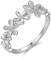 Musihy S925 Ring, Promise Ring Gänseblümchen Strass Ring Silber Ringgröße 54 (17.2)