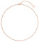 day.berlin Filigrane Damen Halskette Point in Rosegold 18k vergoldet, 40cm + 5cm variable Länge mit kleinen Kugeln, 316L Edelstahl Kette, nickelfrei & wasserfest