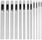 12 Pièces Emporte Pièce cuir, Poincon Creux Poinçon en Cuir Poinçon Creux en Acier Rond Set Outils de Perforation de Trou Creux de Cuir Pour Bracelet De Montre Ceinture 0.5mm-6mm
