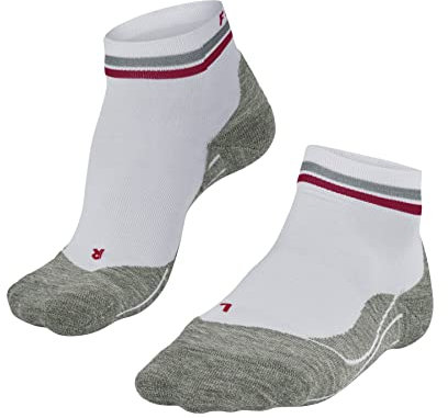 FALKE Damen Laufsocken RU4 Endurance Short W Sso Baumwolle Funktionsmaterial antiblasen 1 Paar, Weiß White 2008, 39-40