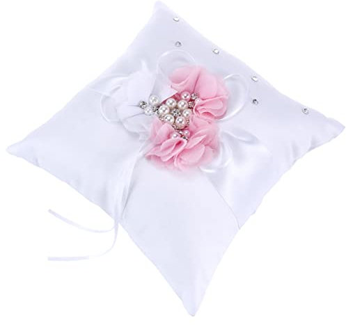 jojofuny Eheringkissen Kissen Für Brautringe Bandringträgerkissen Ringkissen Für Die Hochzeit Halter Für Kissenringe Zeremonie Ringhalter Ringträger Kissen Künstlich Ringrahmen Perlenring
