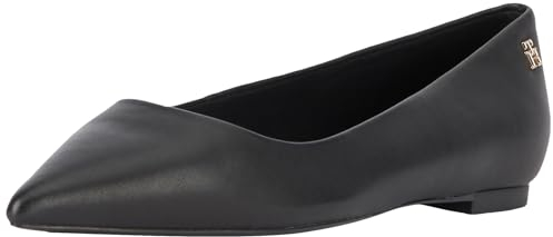Tommy Hilfiger Essential Pointed Ballerina, Black, 6