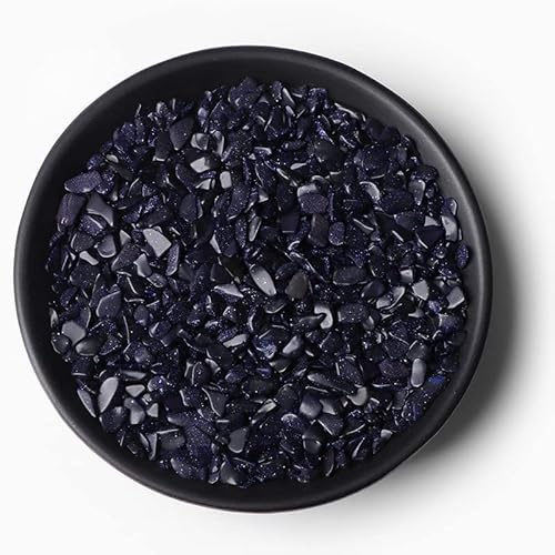 MOBSAN 20/50/100 g 3-5 mm unregelmäßiger natürlicher Steinstein Felsen Kies Blau Sandstein für Home Aquarium Dekor Tank Dekoration Kies (Farbe: Blauer Sandstein, Größe: 50 g)