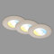 BRILONER – 3er Set LED Einbaustrahler 230V, LED Strahler Badezimmer IP44, Deckenstrahler, Spots, Deckenspots, Lichtfarbe einstellbar, Matt-Nickel