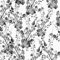 VEELIKE Black and White Floral Wallpaper Leaf Contact Paper Peel and Stick Watercolor Flower Prints Wall Mural Wallpaper Boho Botanical Wall Art Livingroom Bedroom Furniture Stickers 44.5cm×300cm