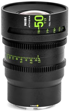 NiSi Athena 50mm T1,9 Prime Cine Objektiv Vollformatobjektiv für L-Mount