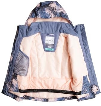 Roxy Jetty Girl JK Chaqueta, Wild Wind DARKNIGHT, Estándar para Niñas