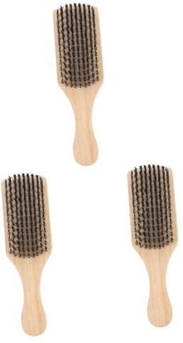 FRCOLOR 3 Stk Doppelseitige Bartbürste hair styling hair oil sp haaröl haaraccessoires ohrreinigung Bartreinigung hair jewellery ändern Werkzeug Bartkamm Haarbürste Mann einstellen Buche