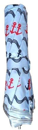 ECLIPSE - Sombrilla de playa plegable, perfecto para viaje, moto, mochila.. (Blanco)