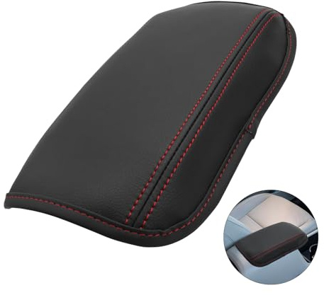 BIXUAN SX2 2024 kompatibel mit Hyundai Kona SX2 2024 2025 Armlehnenabdeckung Mittelkonsole Mittelarmlehne überzug Bezug Armlehne Deckel Innenraum Zubehör Schutz Leder Dünn