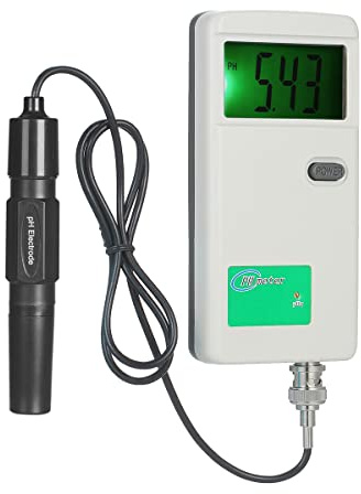 Irfora pH-Meter Hochpräziser tragbarer pH-Tester Hintergruneleuchtung Wasserqualitätstester für Labortrinkwasser Hydroponik Aquarium Schwimmbad Weiß PH-3012B